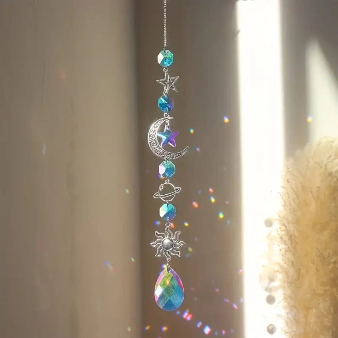 "Premium Crystal Sun Catcher with Colorful Prisms for Window and Room Décor"
