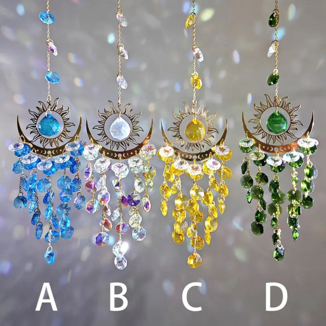 1pc Crystal Sun Catcher – Stunning Rainbow Prism Pendant for Indoor Decoration