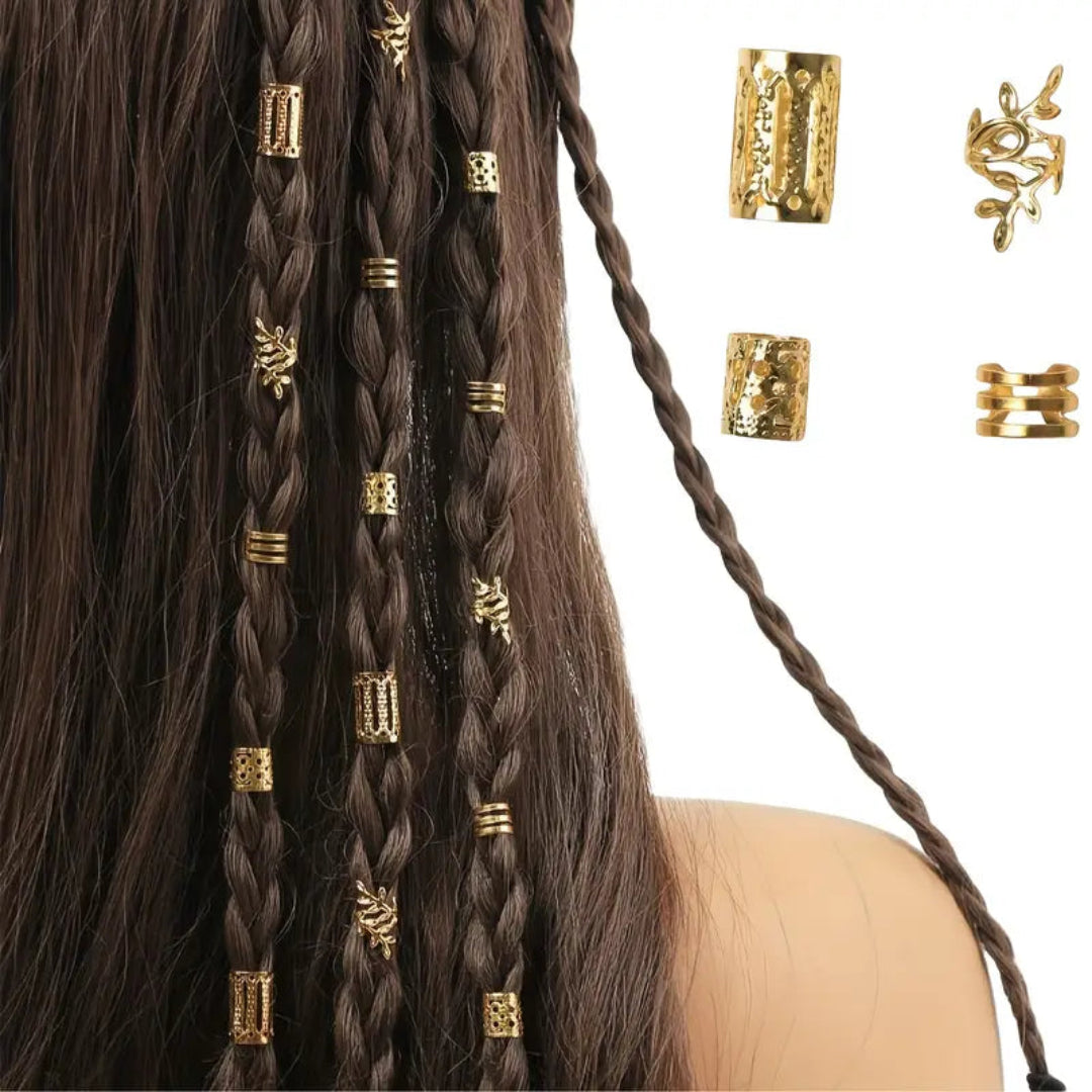 Elegant alloy-crafted hair clips and beads designed for versatile hairstyles and all-season wear